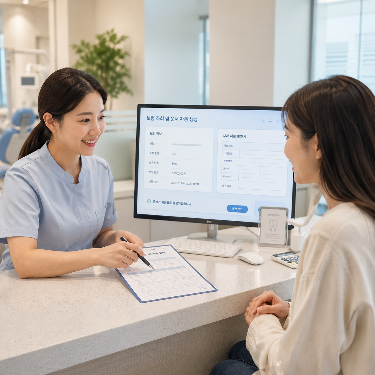 치과 보험 조회·치과치료확인서 자동작성 서비스